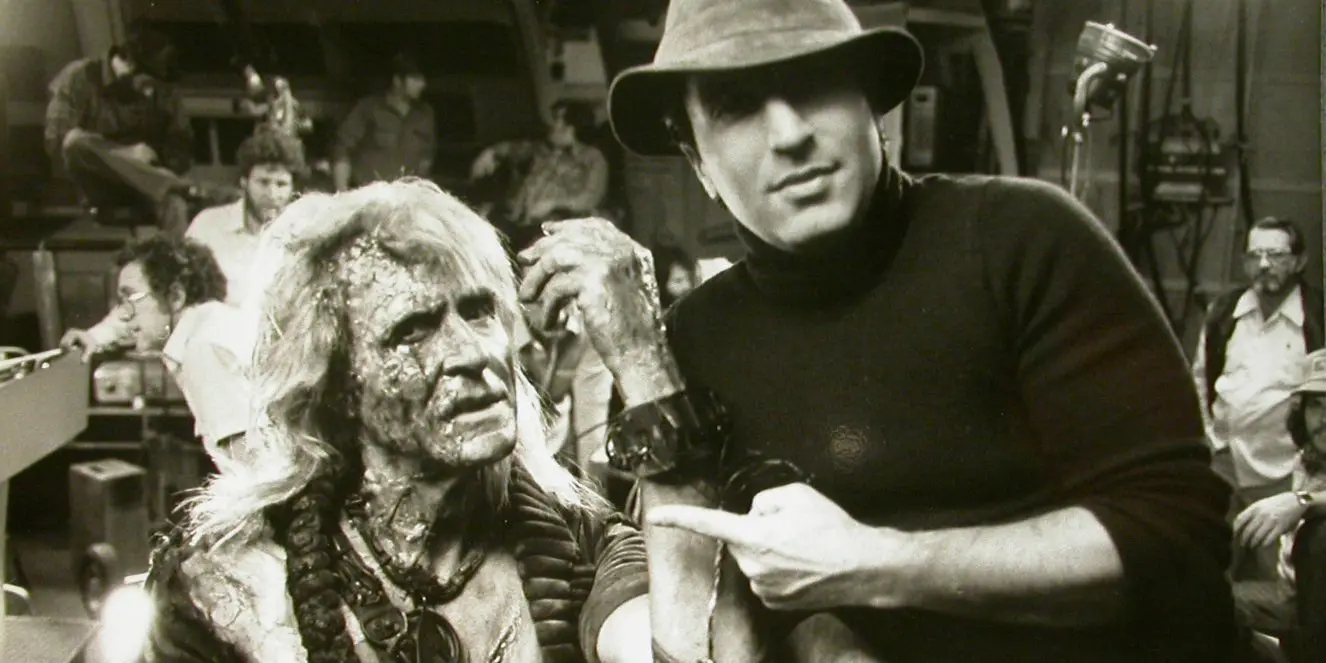 可汗扮演者里卡多·蒙托班与导演尼古拉斯·梅耶