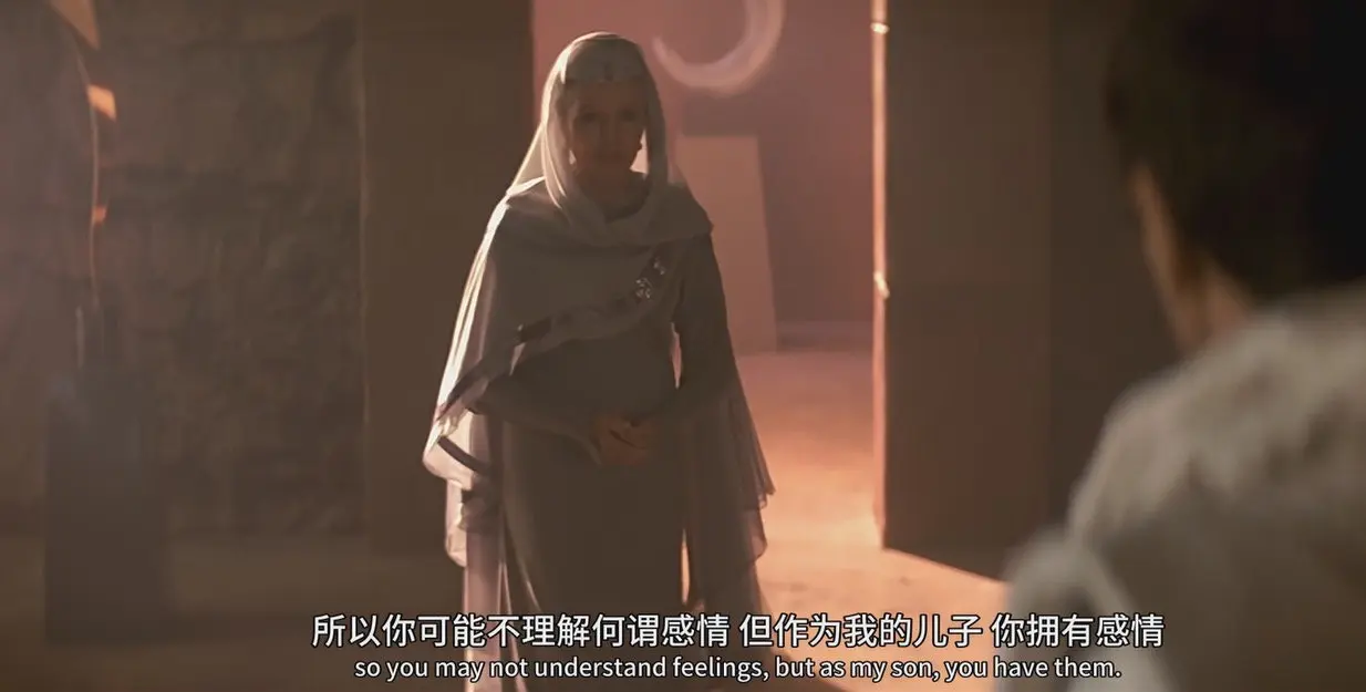 影片开始史波克与母亲的对话，不理解何为感情（feeling）