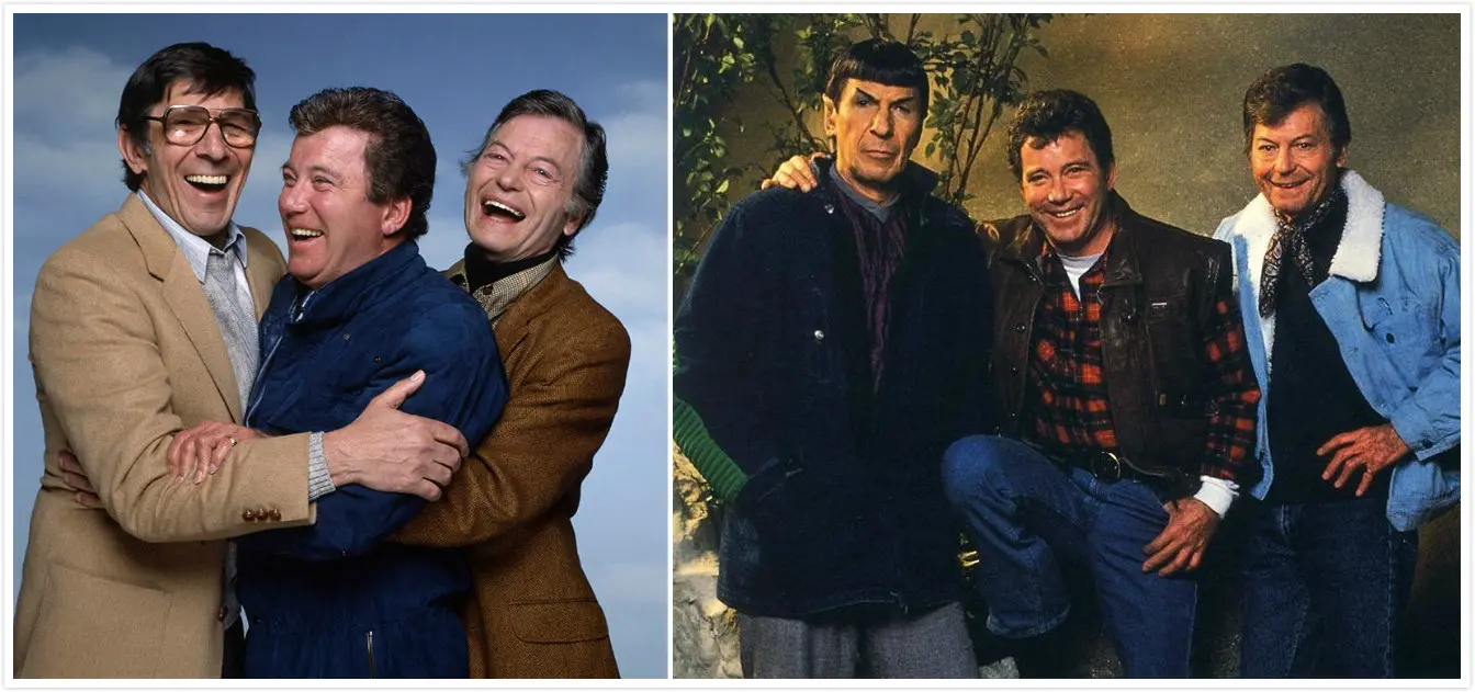 左：尼莫伊，夏大雷，凯利 ｜ 右：Spock，Kirk，Bones