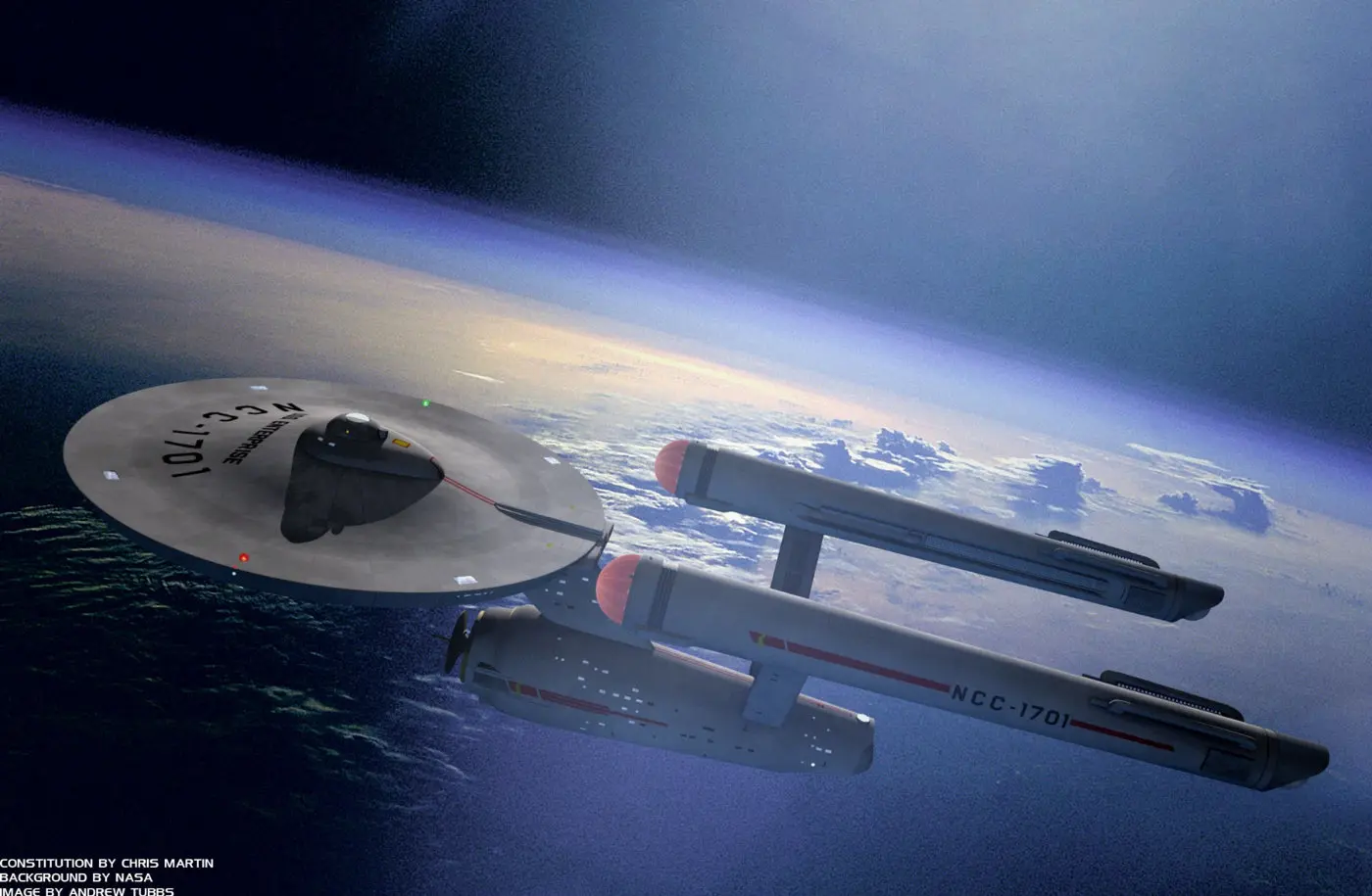 星舰飞船进取号NCC-1701，昵称银女士