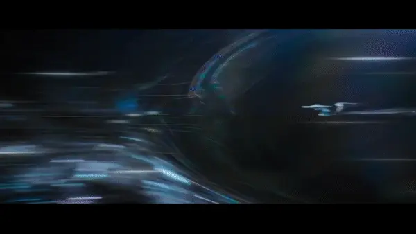 曲速行进示意图